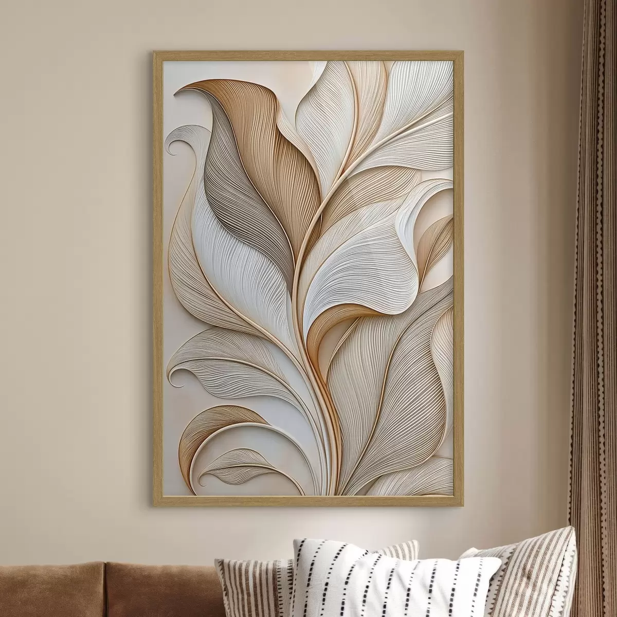 Poster Hojas abstractas f51176