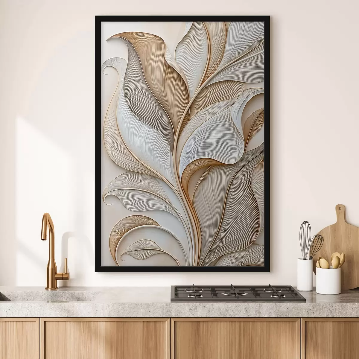 Poster Hojas abstractas f51176