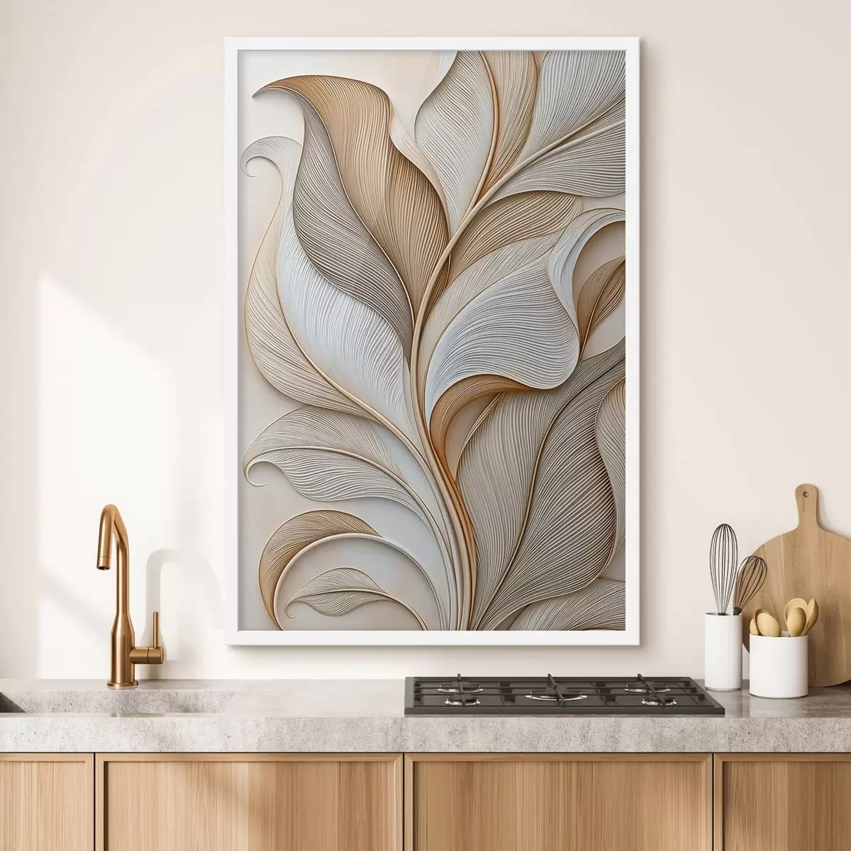 Poster Hojas abstractas f51176