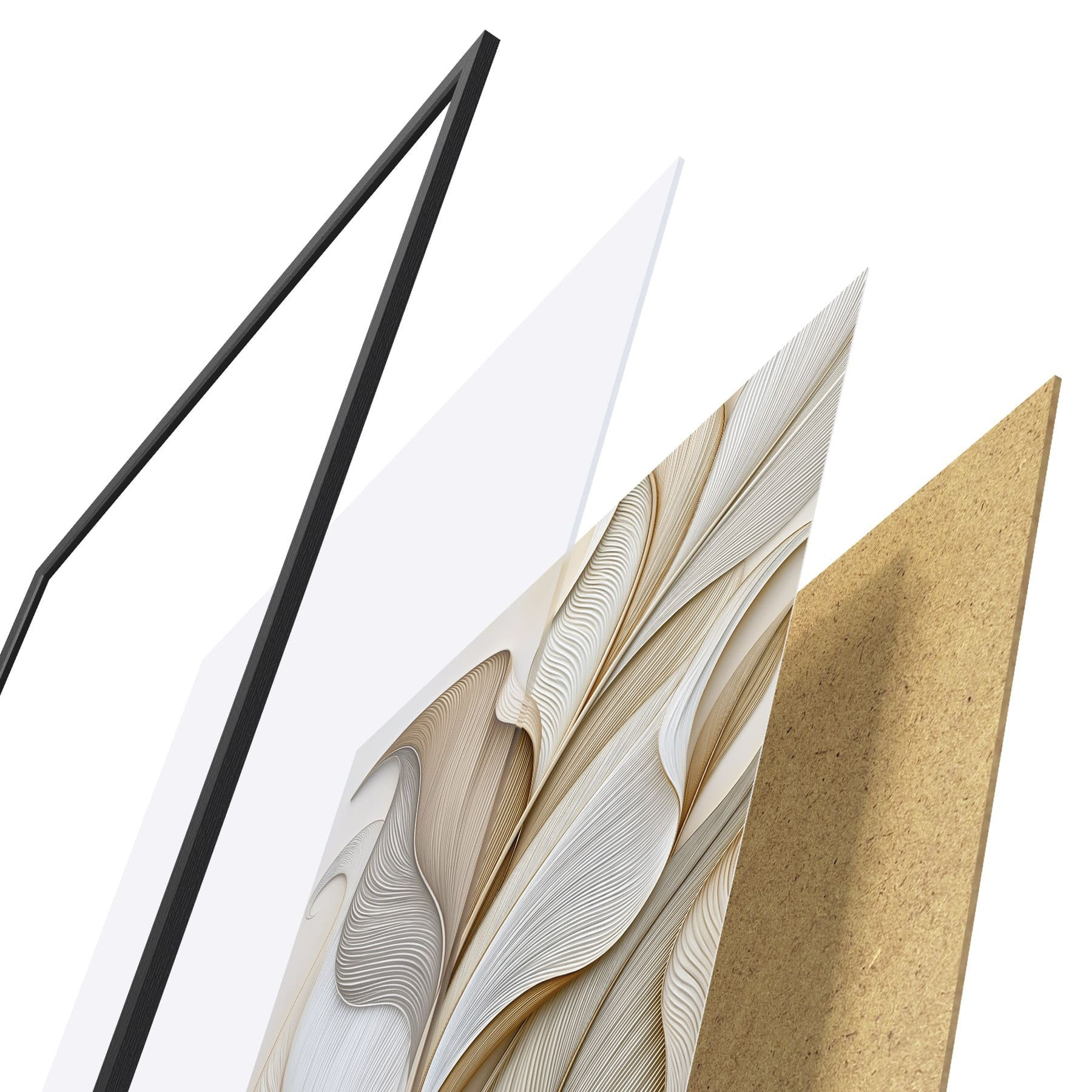 Poster Hojas abstractas f51176
