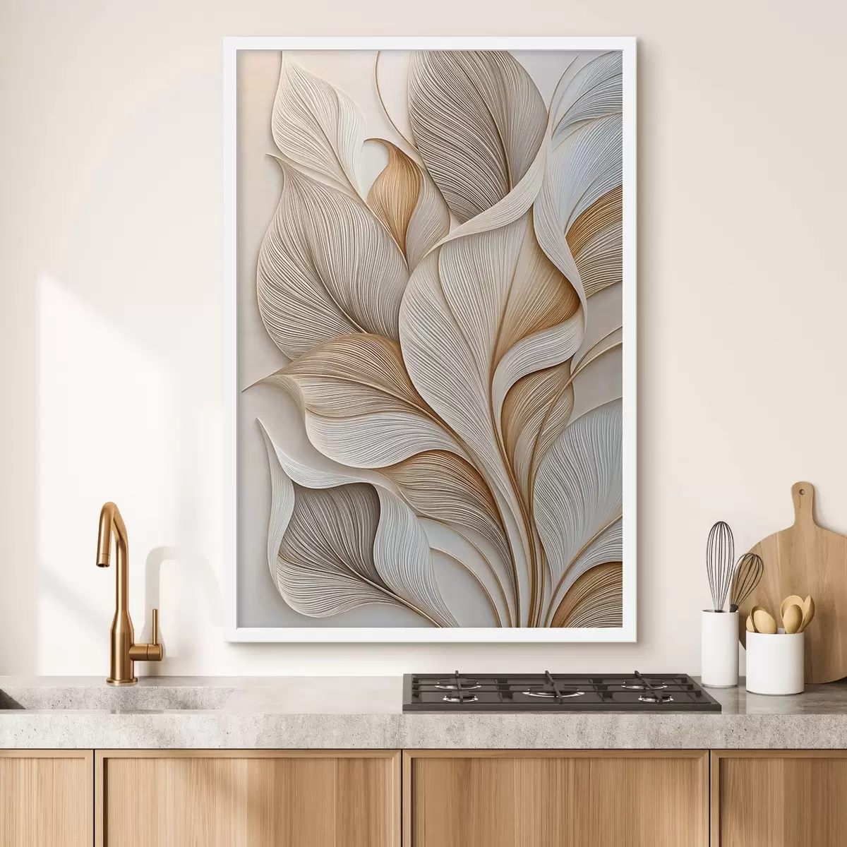 Poster Hojas abstractas f51177