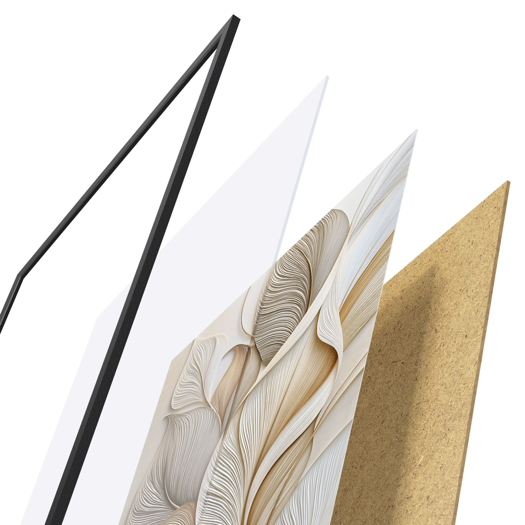Poster Hojas abstractas f51177