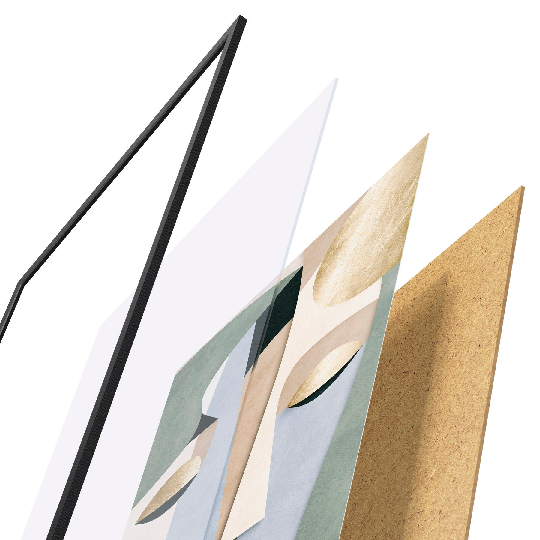 Poster Caras geométricas abstractas f51178