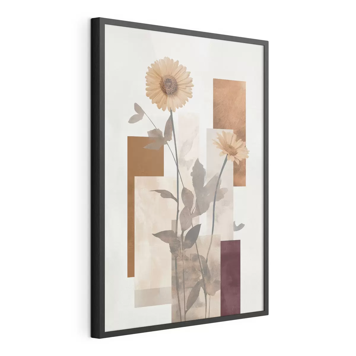 Poster Flores y formas geométricas f51179