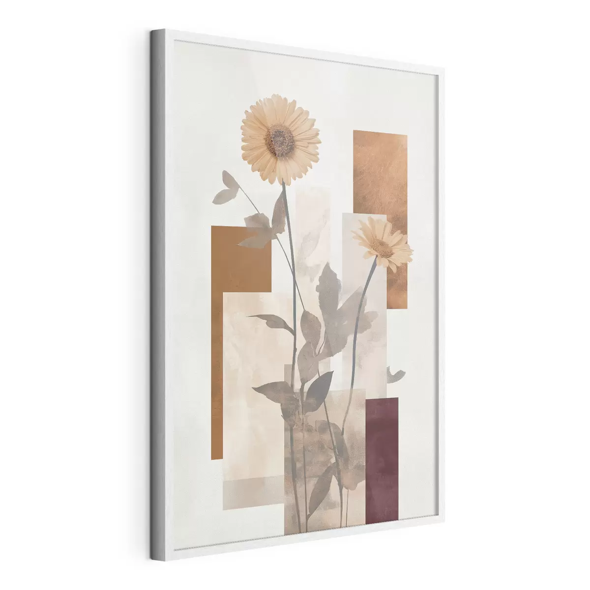 Poster Flores y formas geométricas f51179