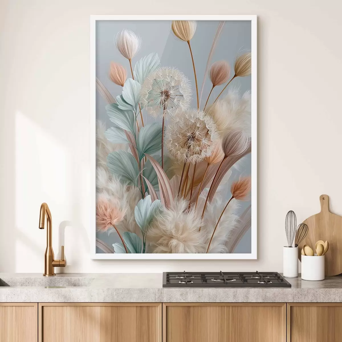 Poster Delicados dientes de león y flores silvestres f51182