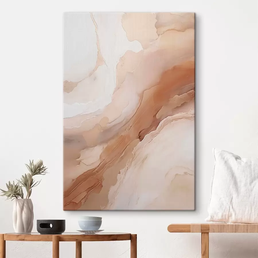 murales de pared Capas de nácar beige con textura fina s51084