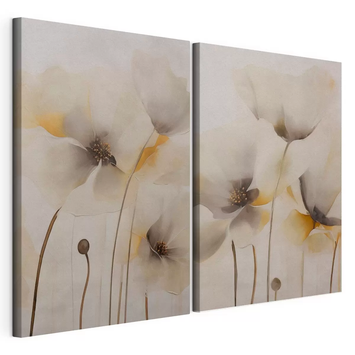 murales de pared Amapolas etéreas en tonos pastel m31090