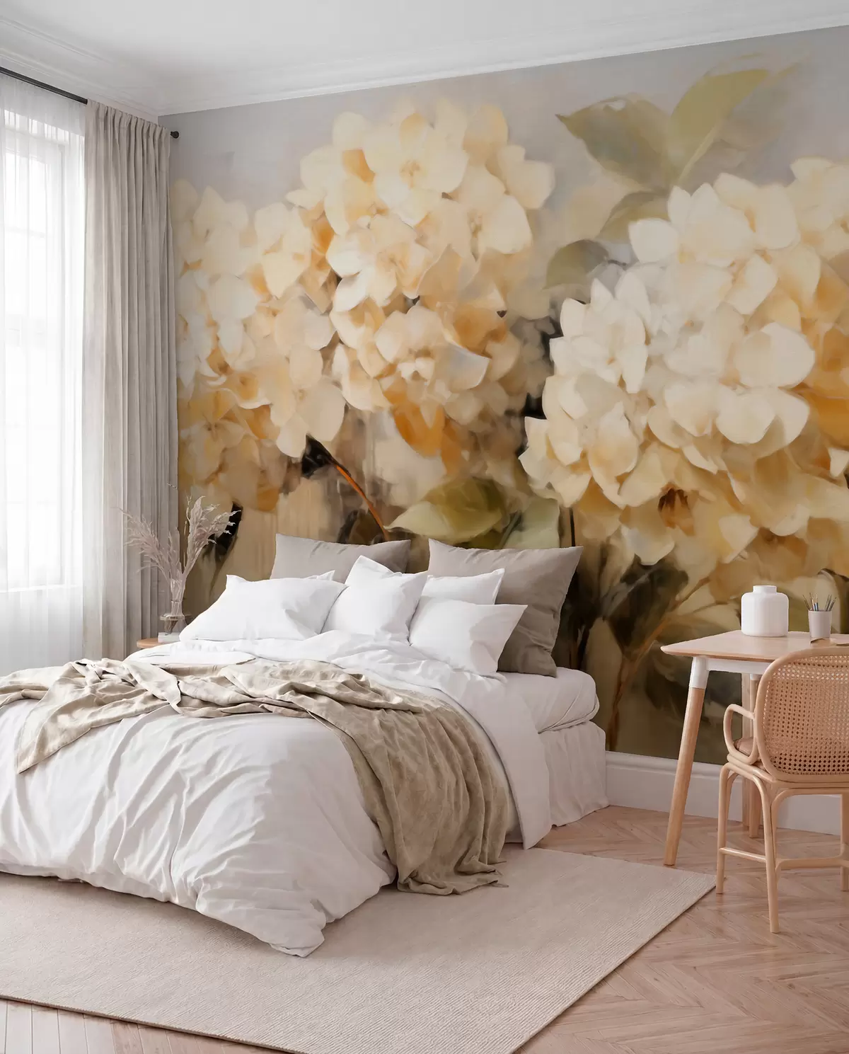 murales de pared Hortensias w06003