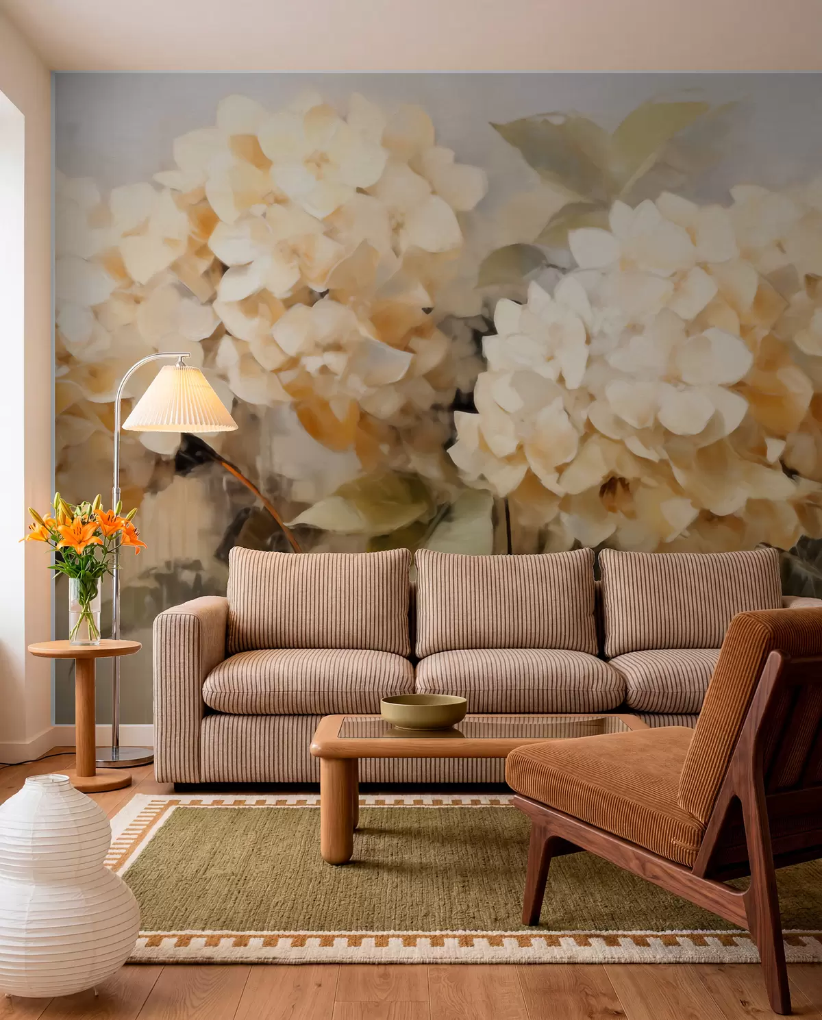 murales de pared Hortensias w06003