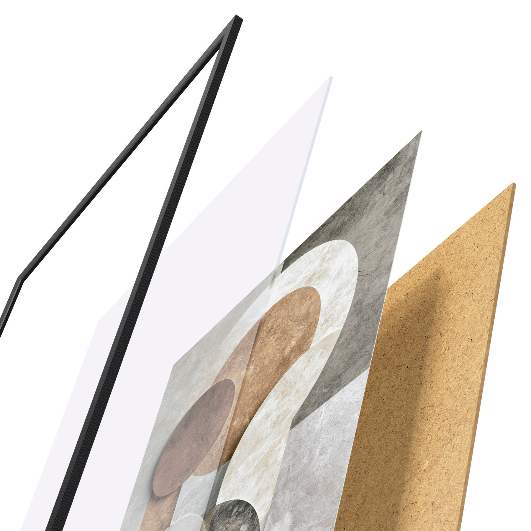 Poster Formas geométricas superpuestas d31119