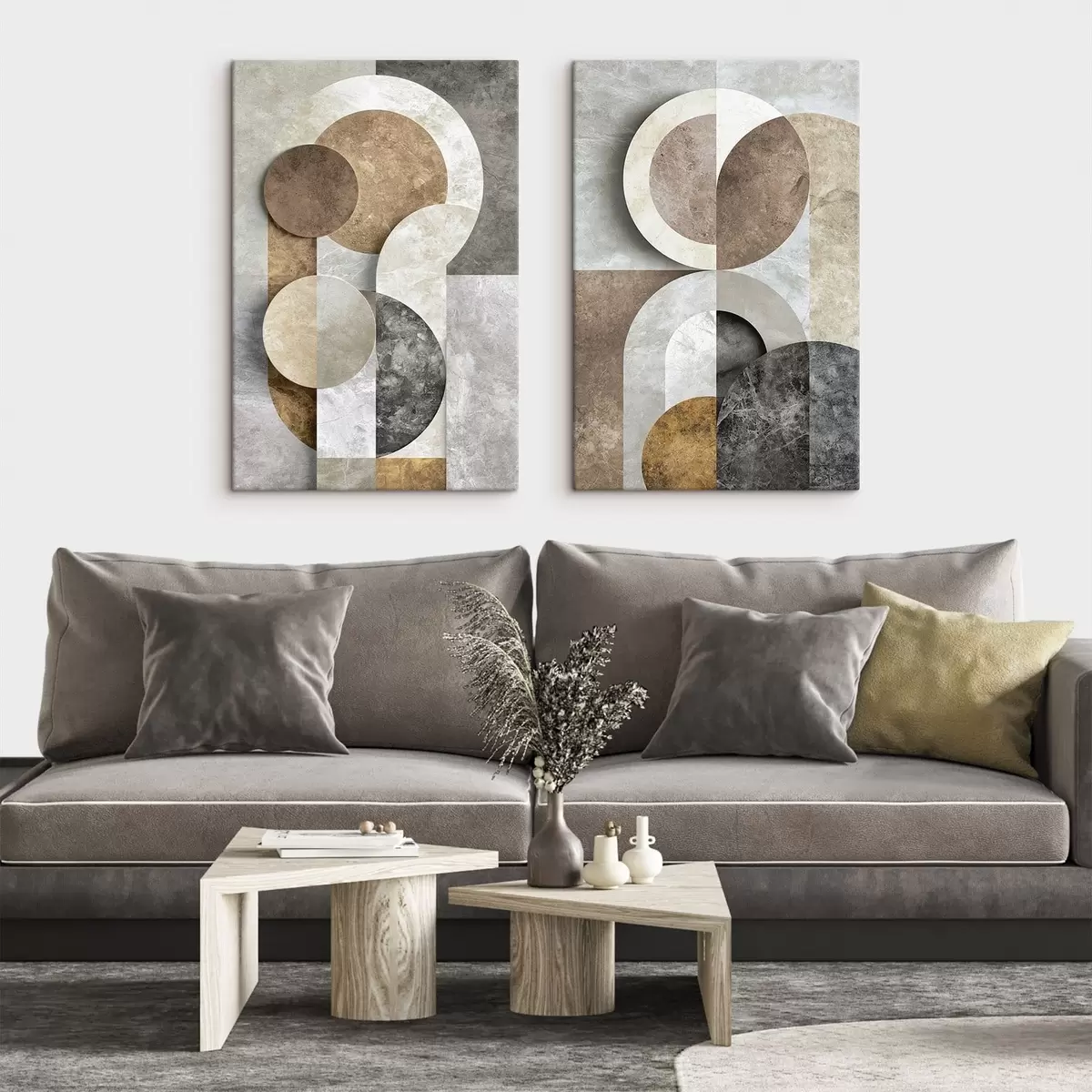murales de pared Formas geométricas superpuestas m31119
