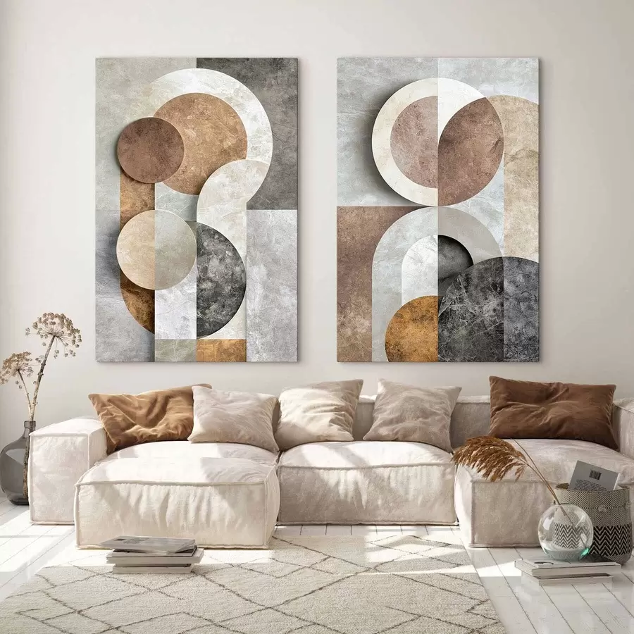 murales de pared Formas geométricas superpuestas m31119