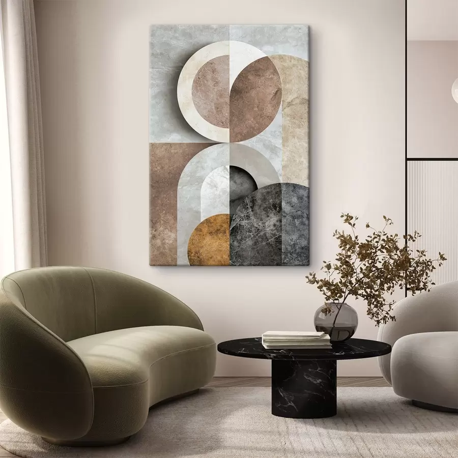 murales de pared Composición geométrica con círculos s51281