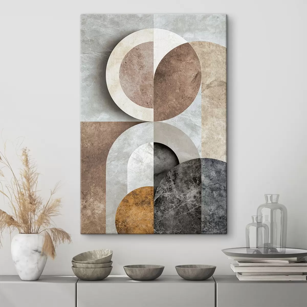 murales de pared Composición geométrica con círculos s51281