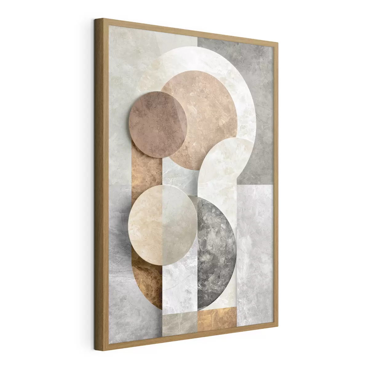 Poster Abstracción geométrica con círculos f51185