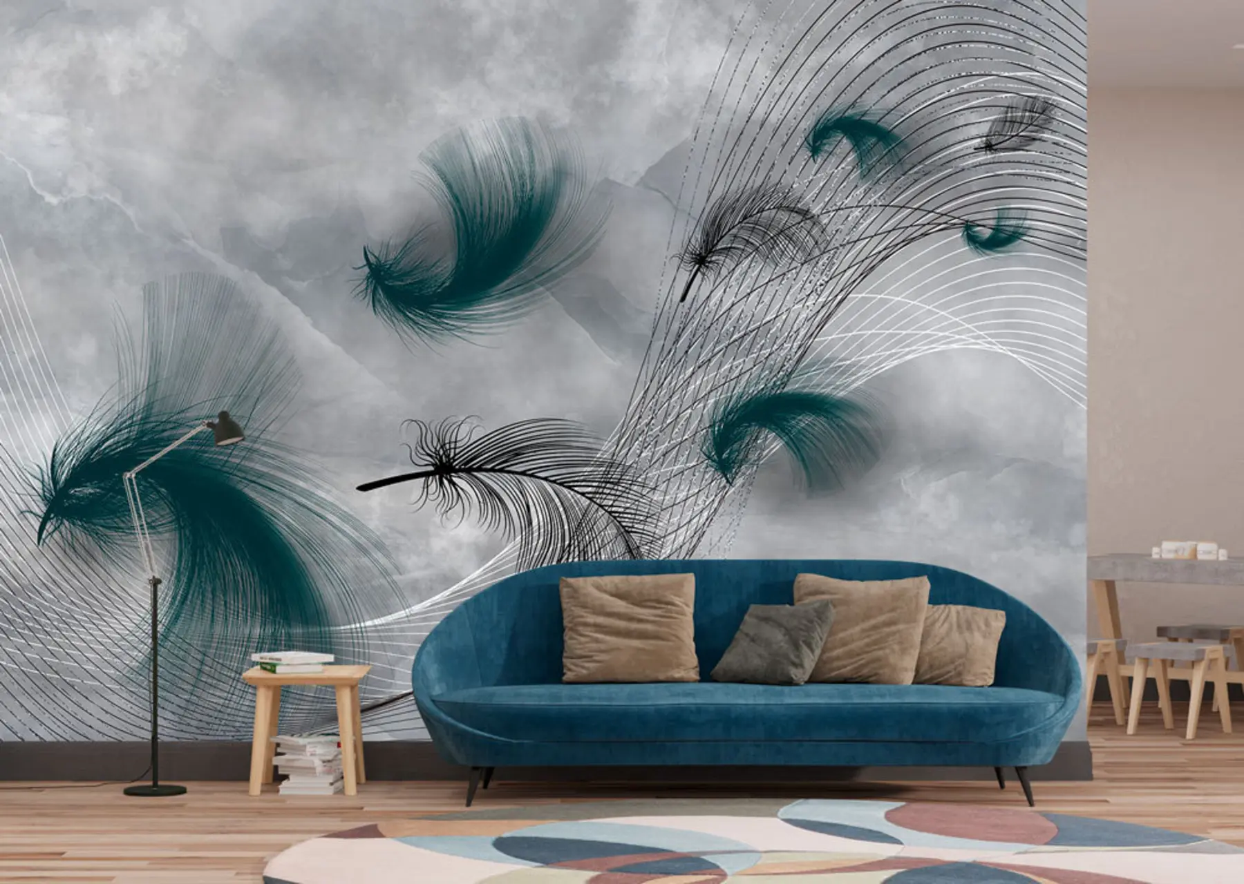 murales de pared Plumas en el viento u80391