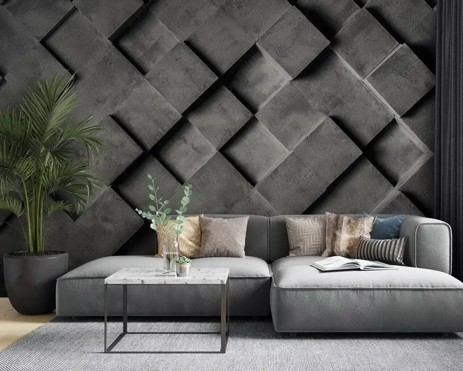 murales de pared Sombra de arce en la pared u72107