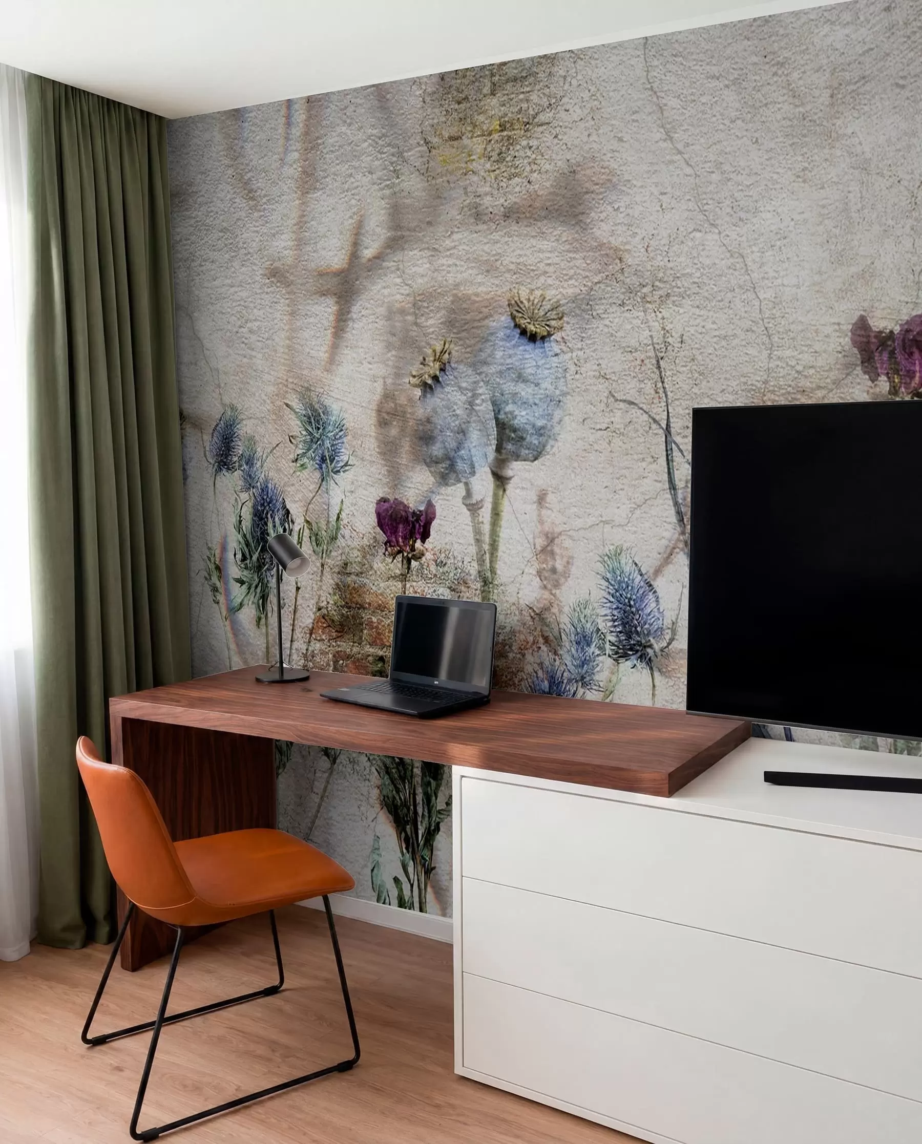 murales de pared Cardos en flor u72771