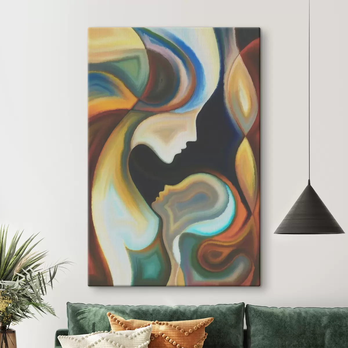 murales de pared Abstracción - madre e hijo s00034