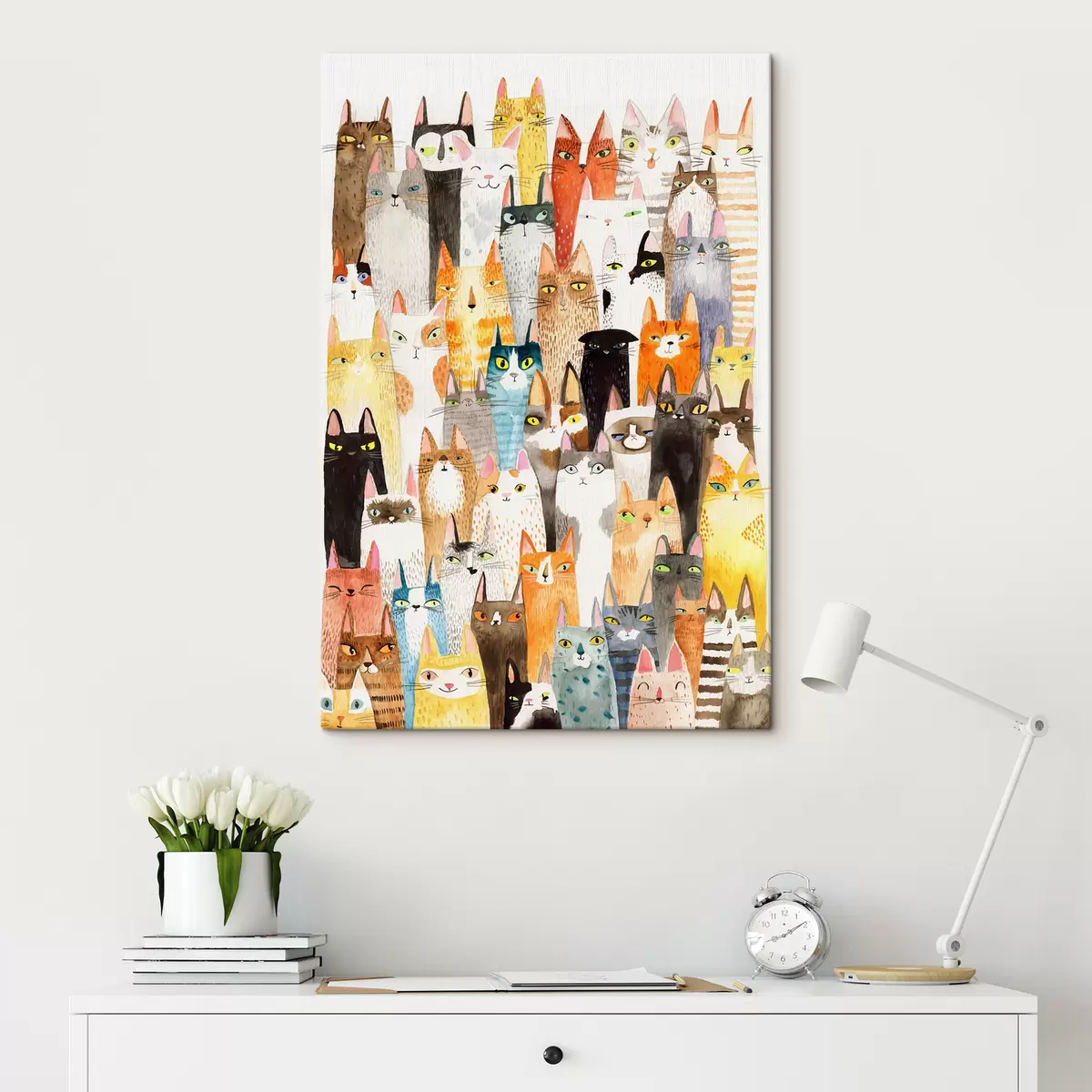 murales de pared Cat festival s01036