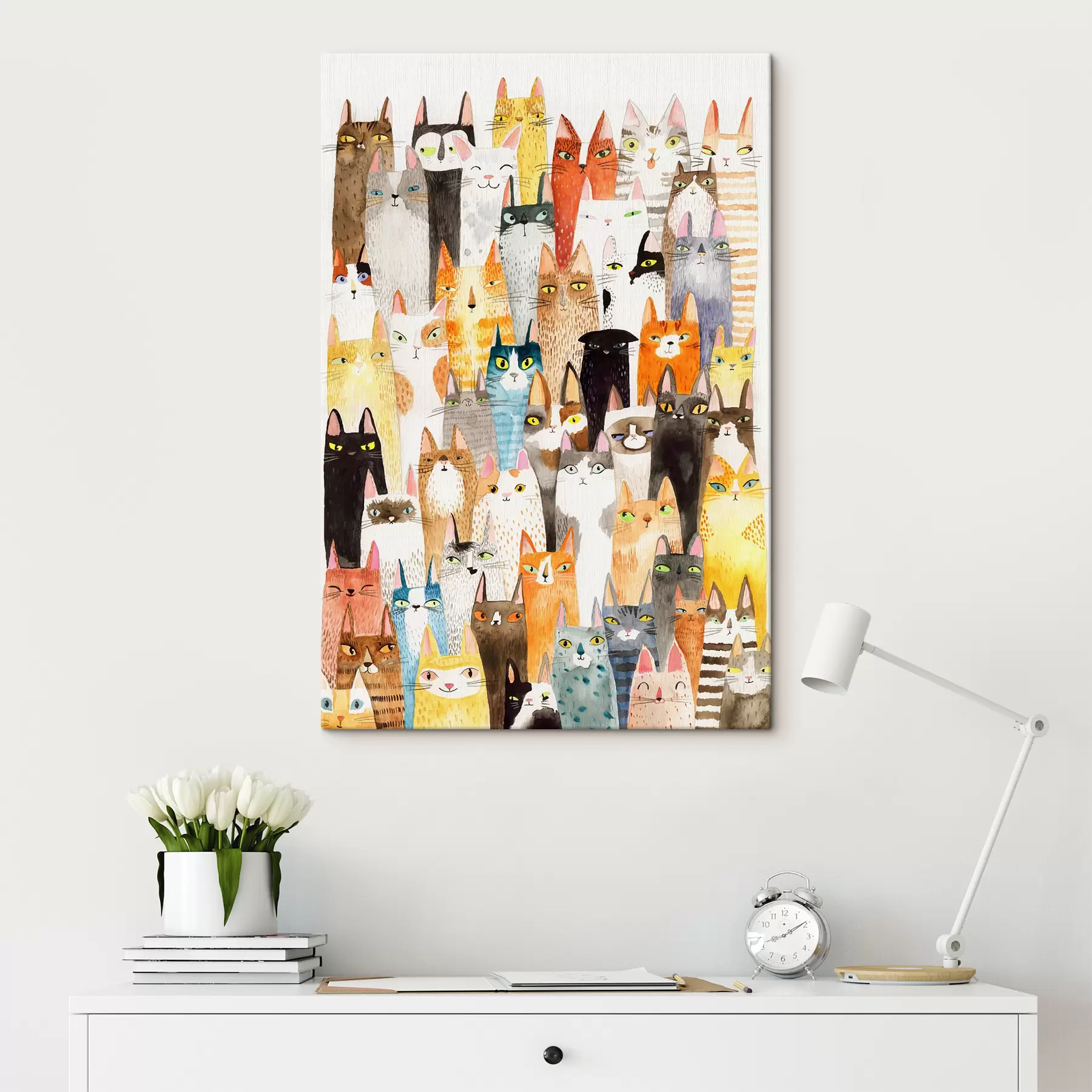 murales de pared Cat festival s01036