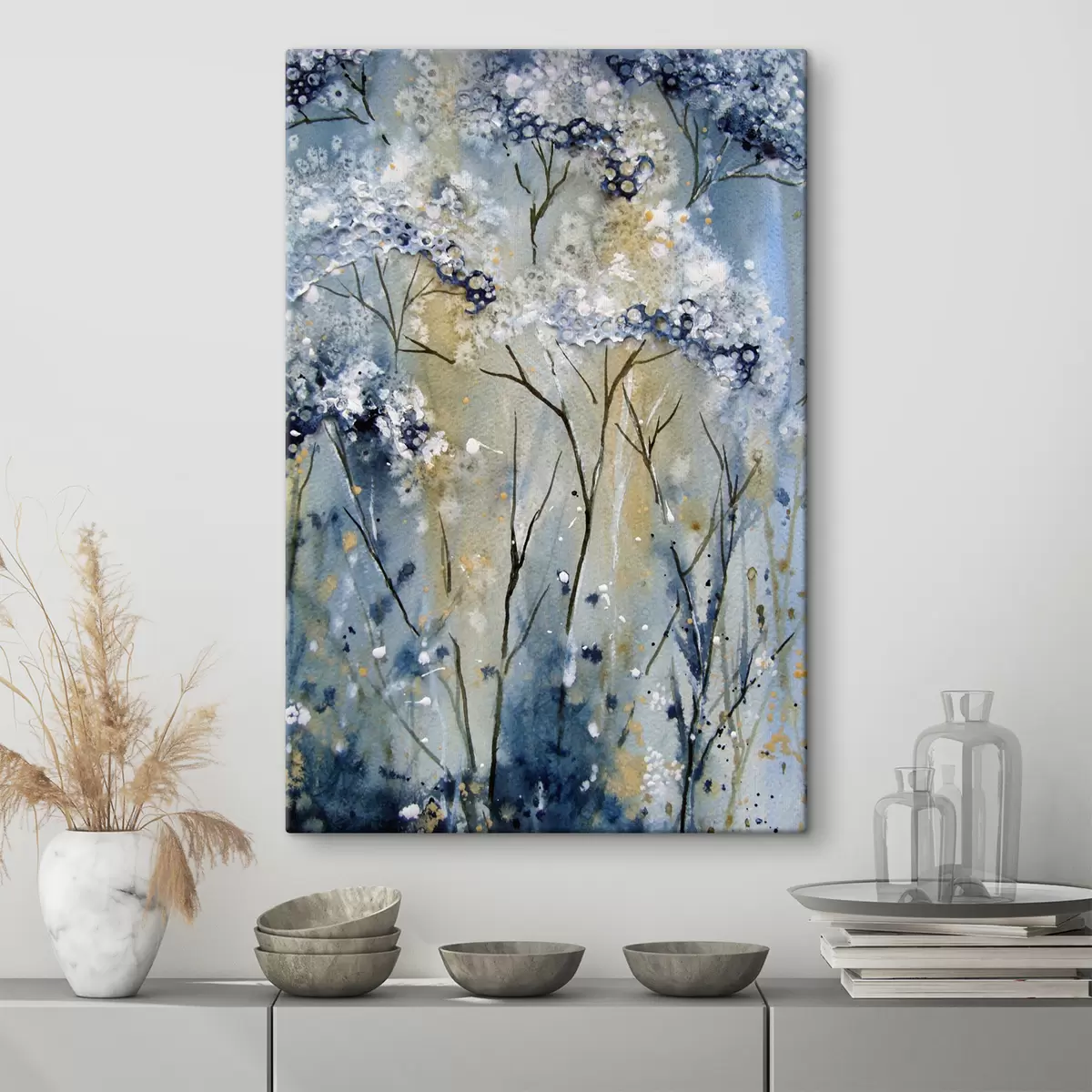 murales de pared Floreciente, acuarela s01991