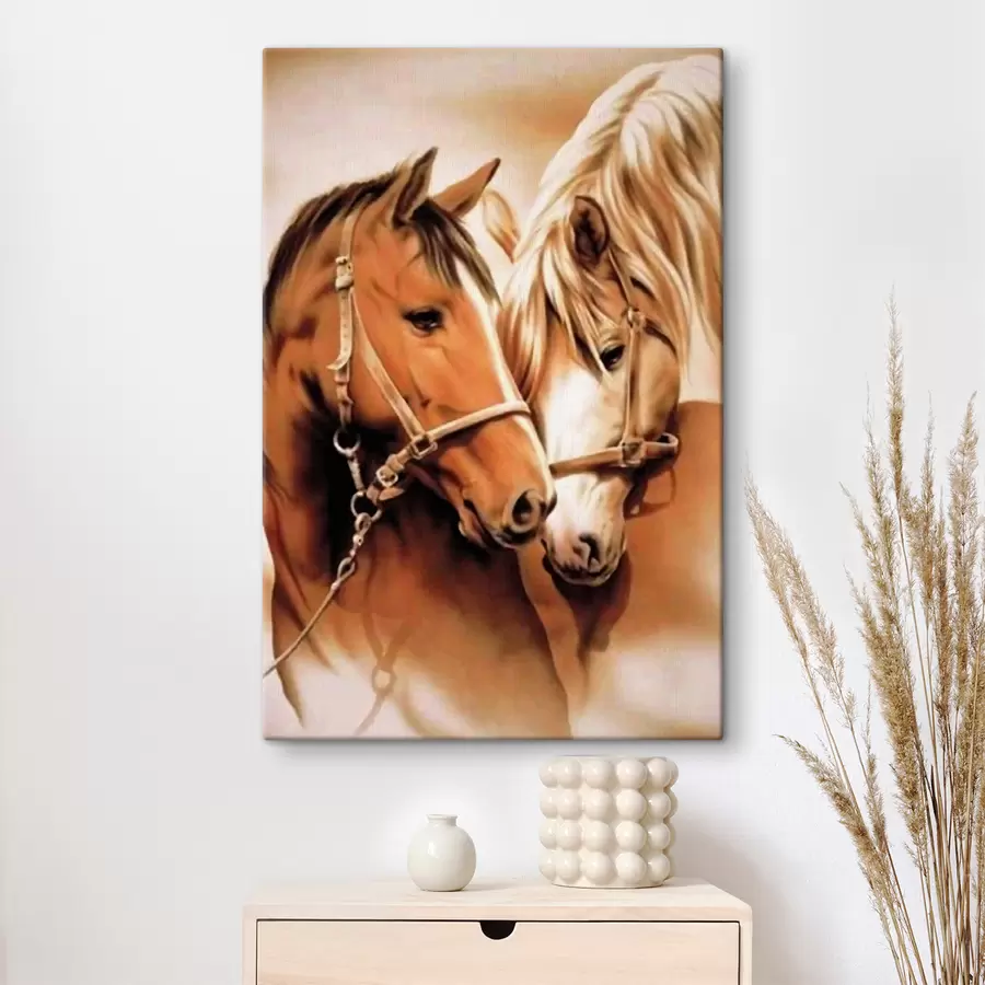 murales de pared par de caballos s03697