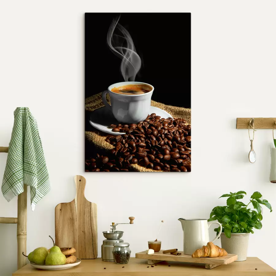 murales de pared Alimentación, café de origen único y vajillas s07770