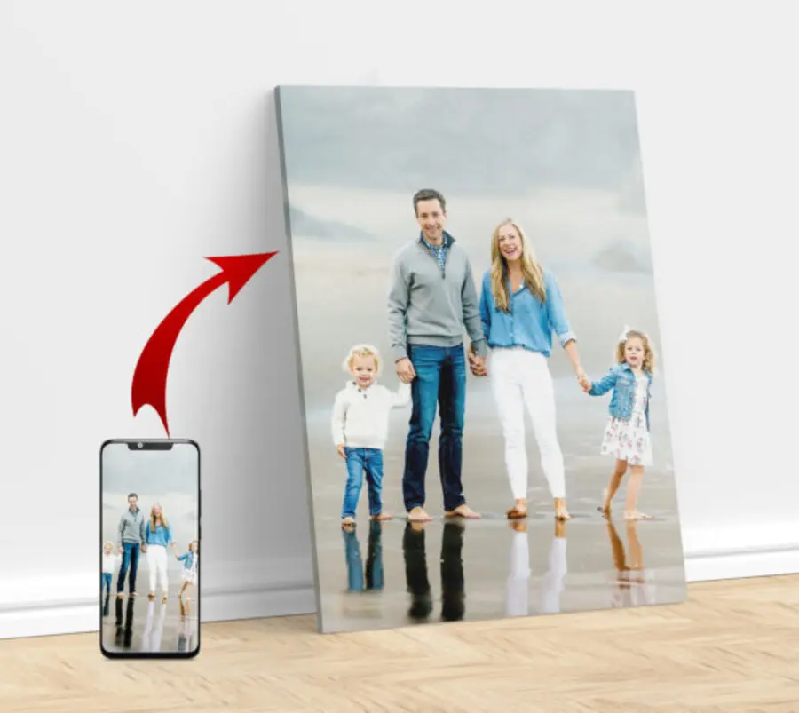 murales de pared Retrato a medida a partir de una fotografía s15726