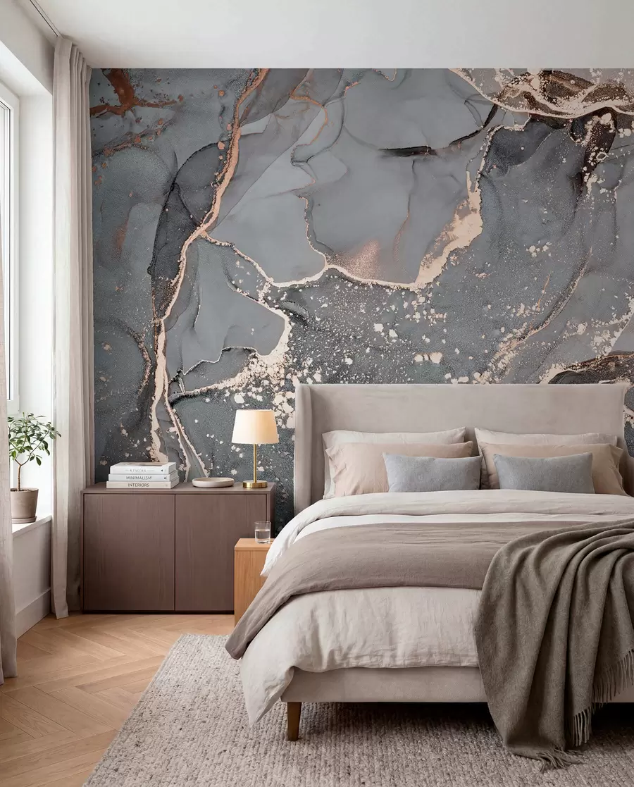 murales de pared Mármol gris u93578