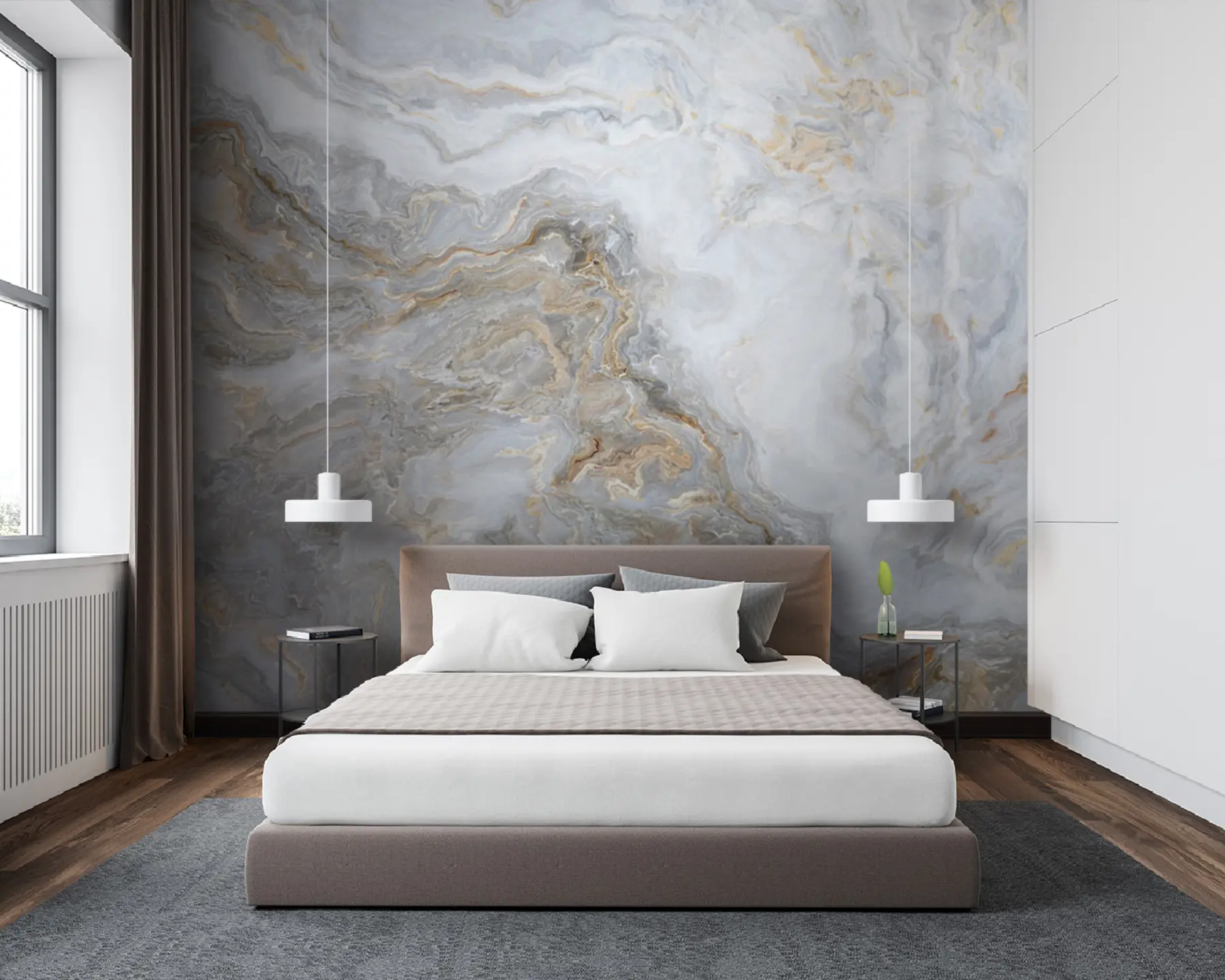 murales de pared Agua, textil y fluido u93422