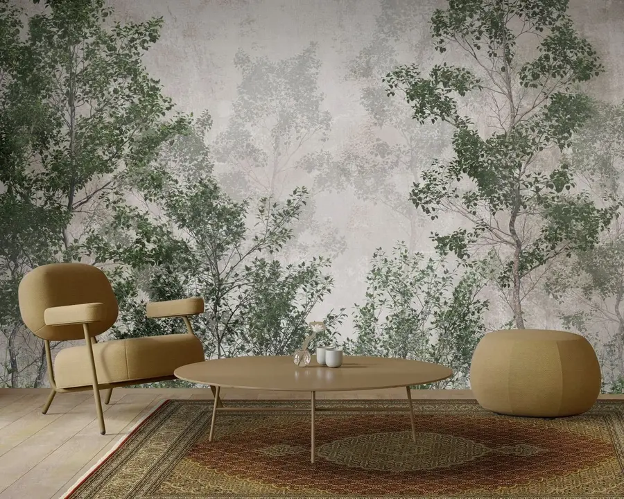 murales de pared Árboles verdes u78594