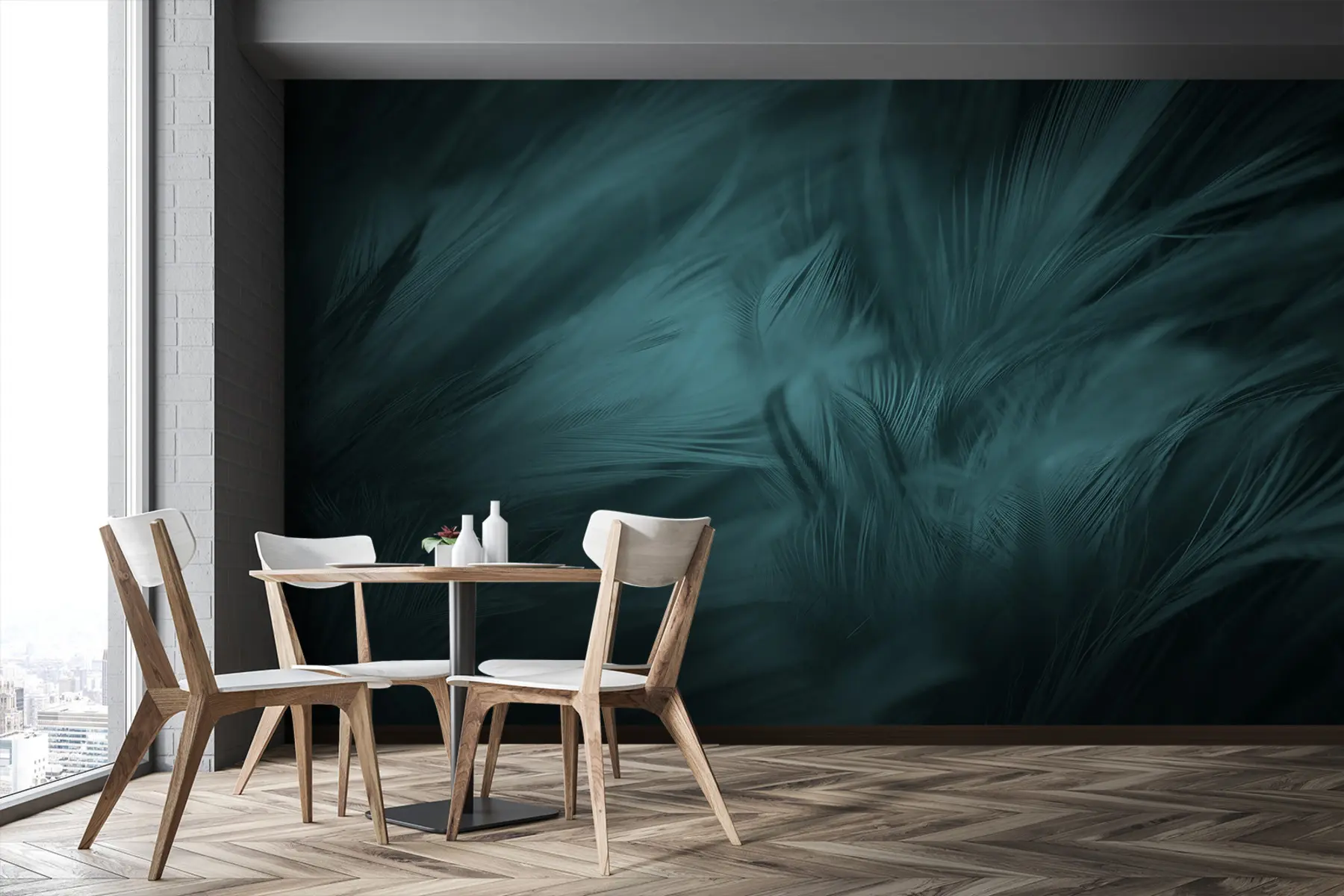 murales de pared Featers Esmeralda u73700