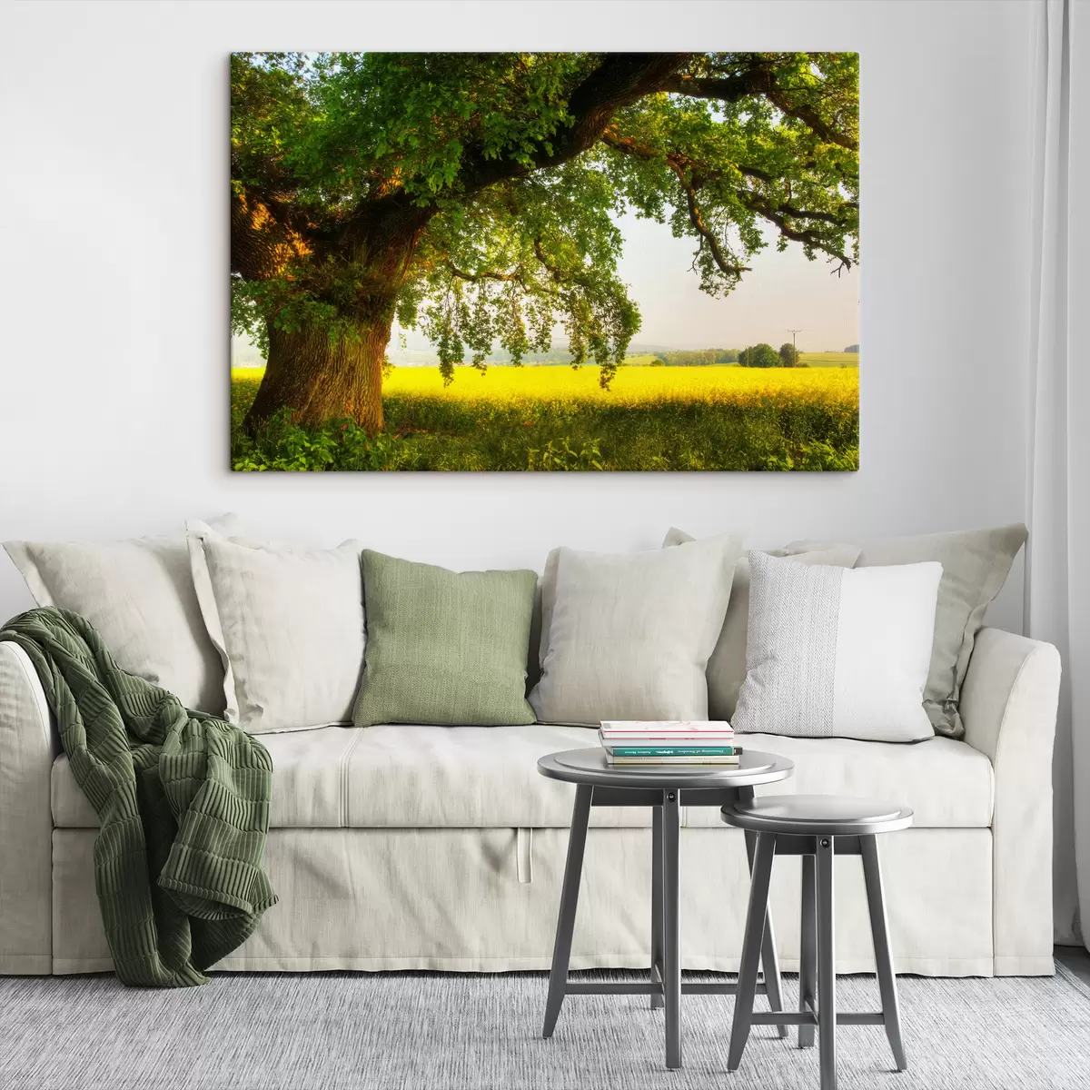 murales de pared Planta, cielo y gente en la naturaleza. s15283