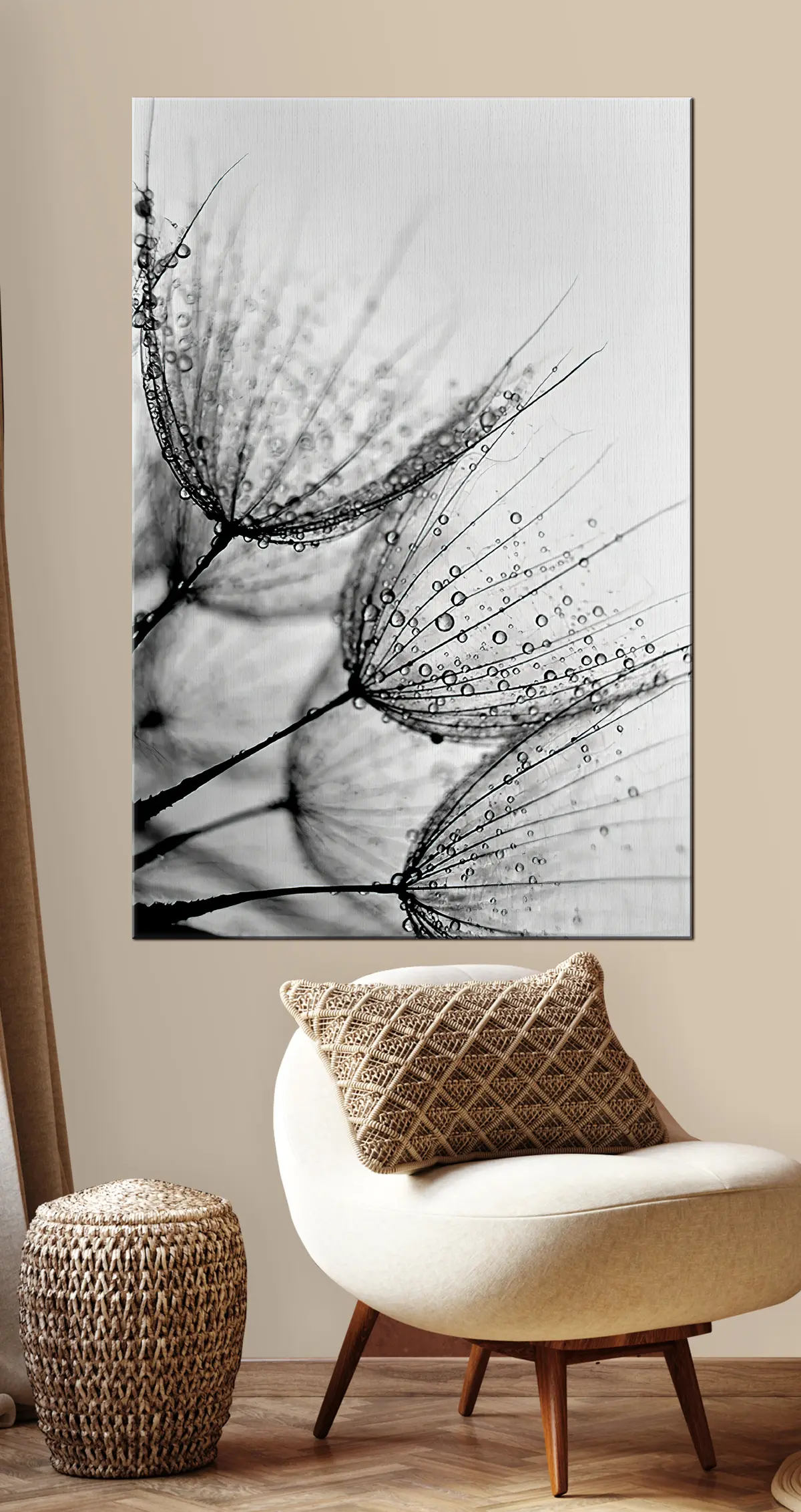 murales de pared Planta, ramita y línea. s20828