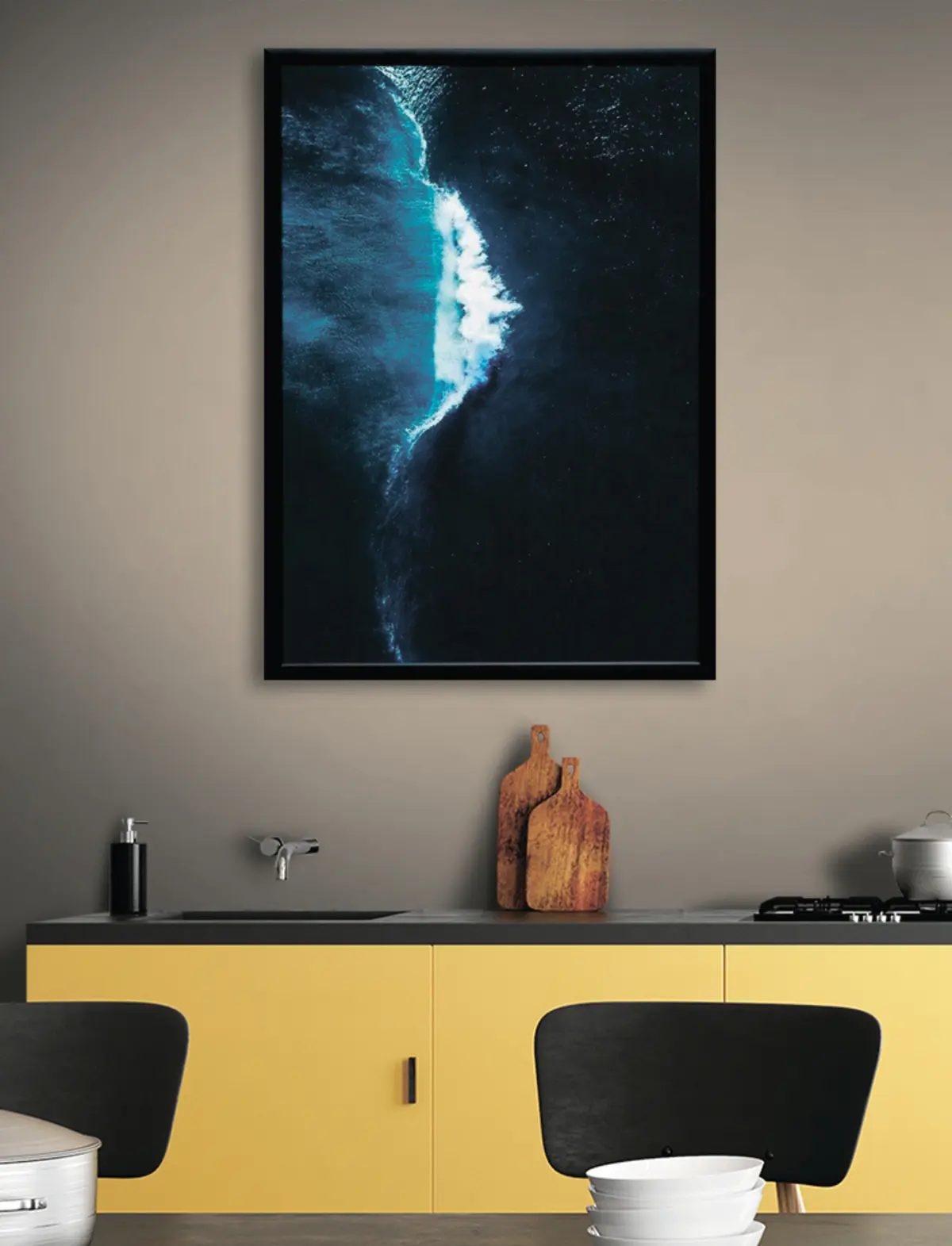 murales de pared Agua, rectángulo y líquido. s21428