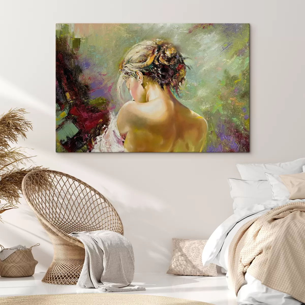 murales de pared Cabeza, gente en la naturaleza y pintura. s27105