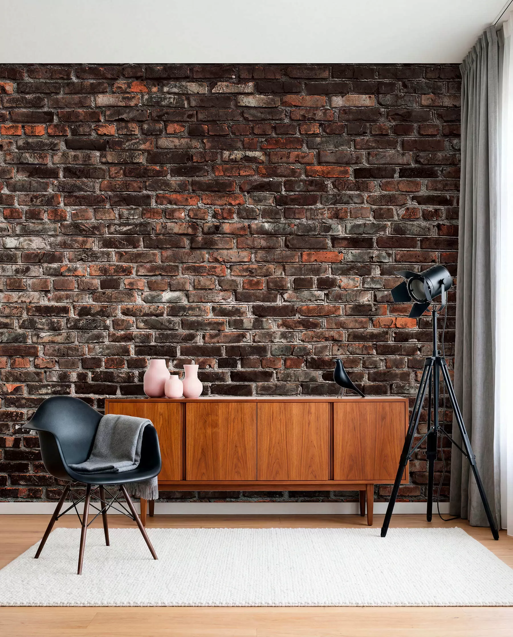 murales de pared Ladrillo de negro u74267