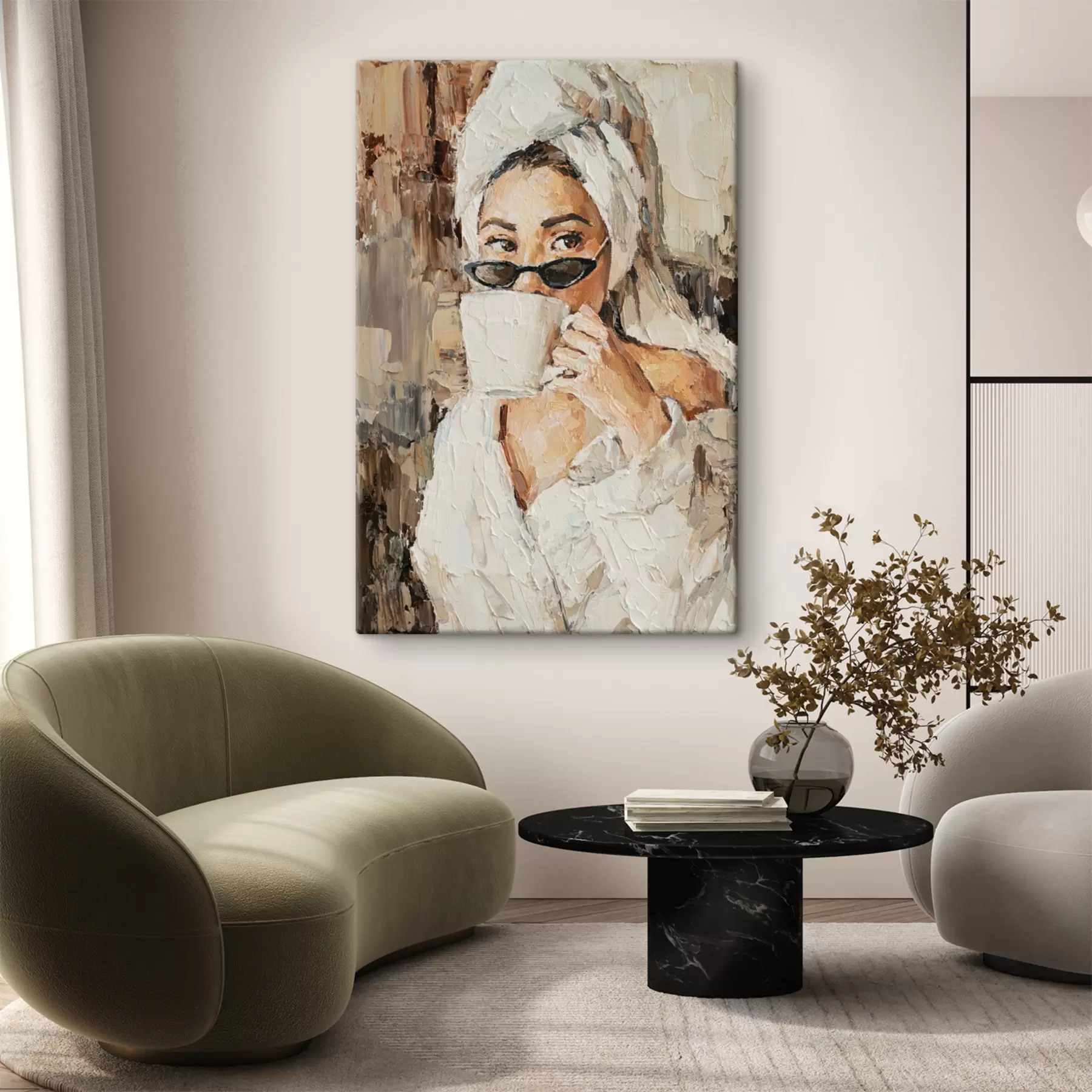 murales de pared Mejilla, pintura y pintura artística. s25964