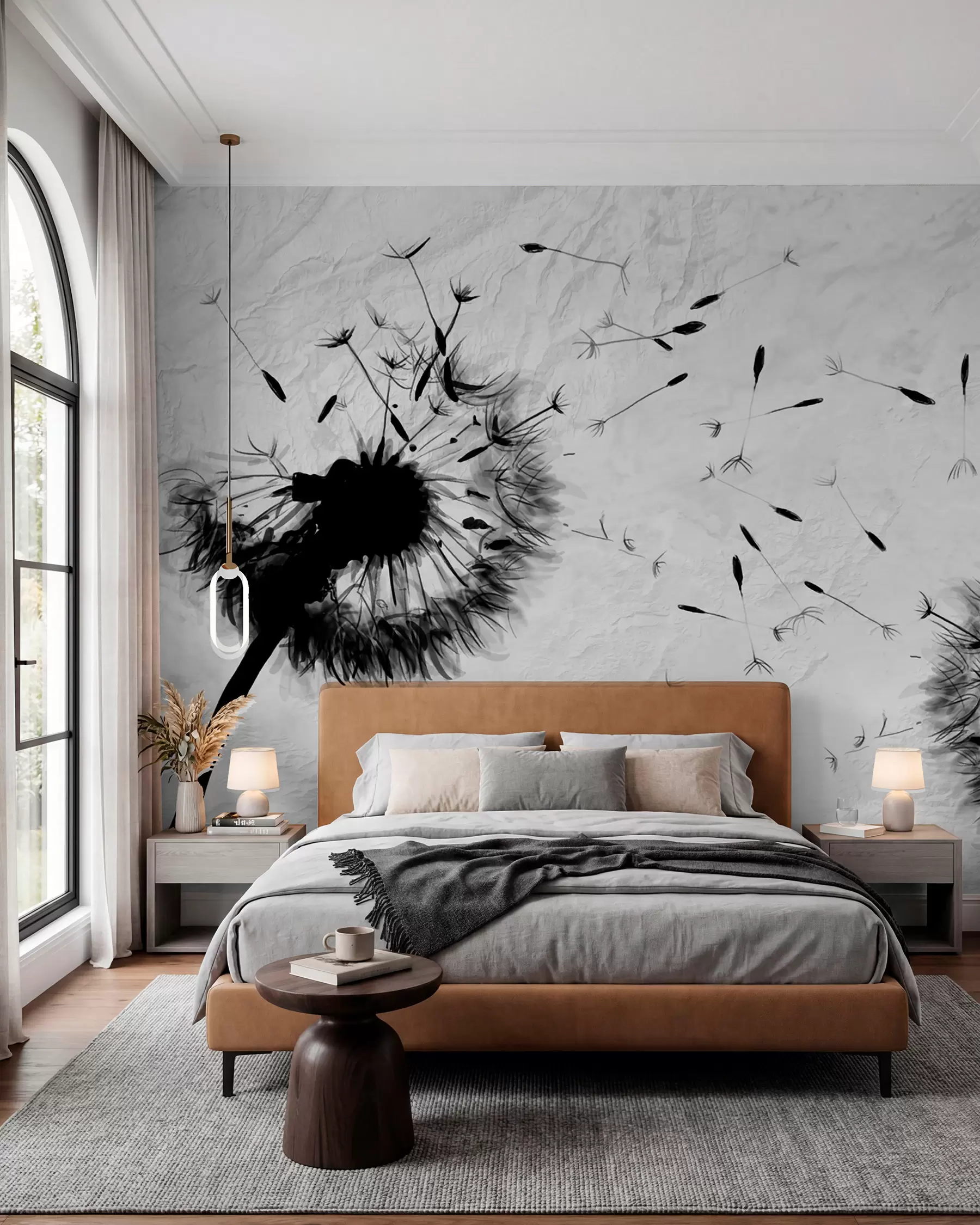 murales de pared Flor, planta y pestaña u06731