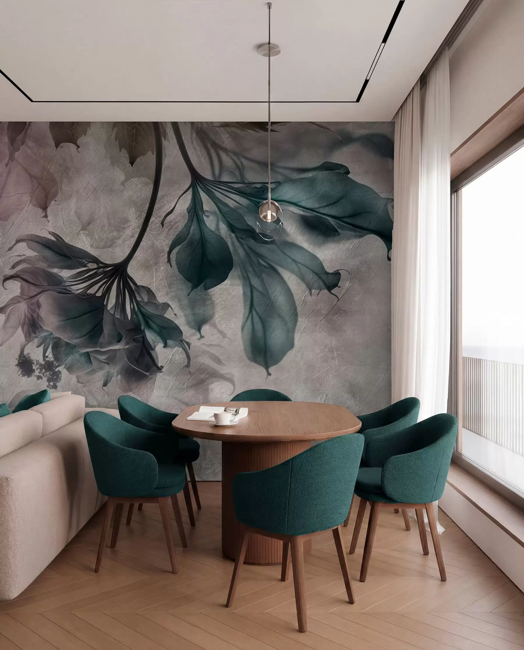 murales de pared Ramas en la sombra u93927