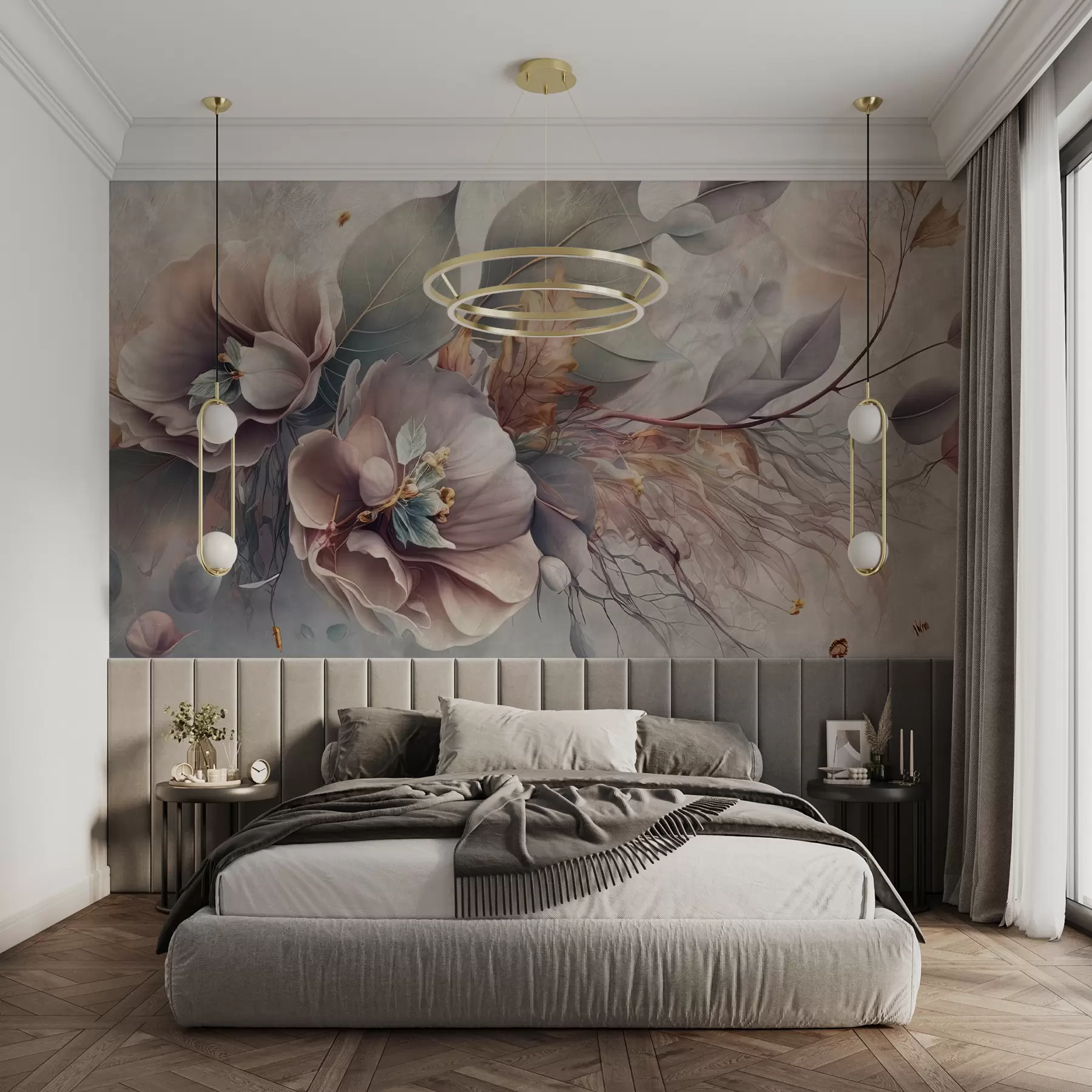 murales de pared Flores de quimera u93930