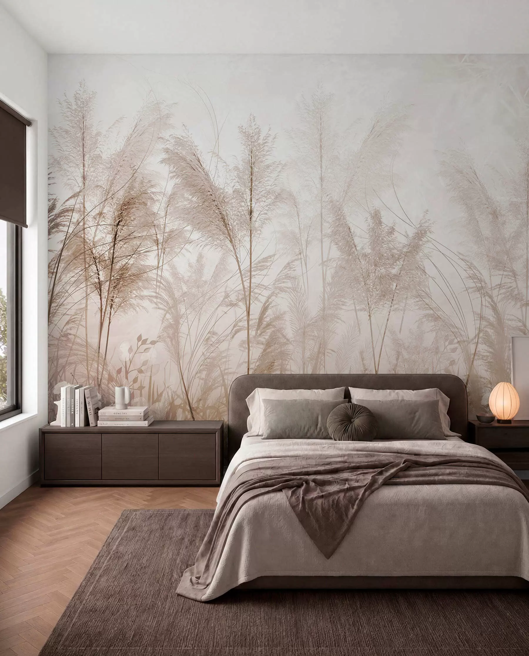 murales de pared Plantas altas en colores pastel u93903