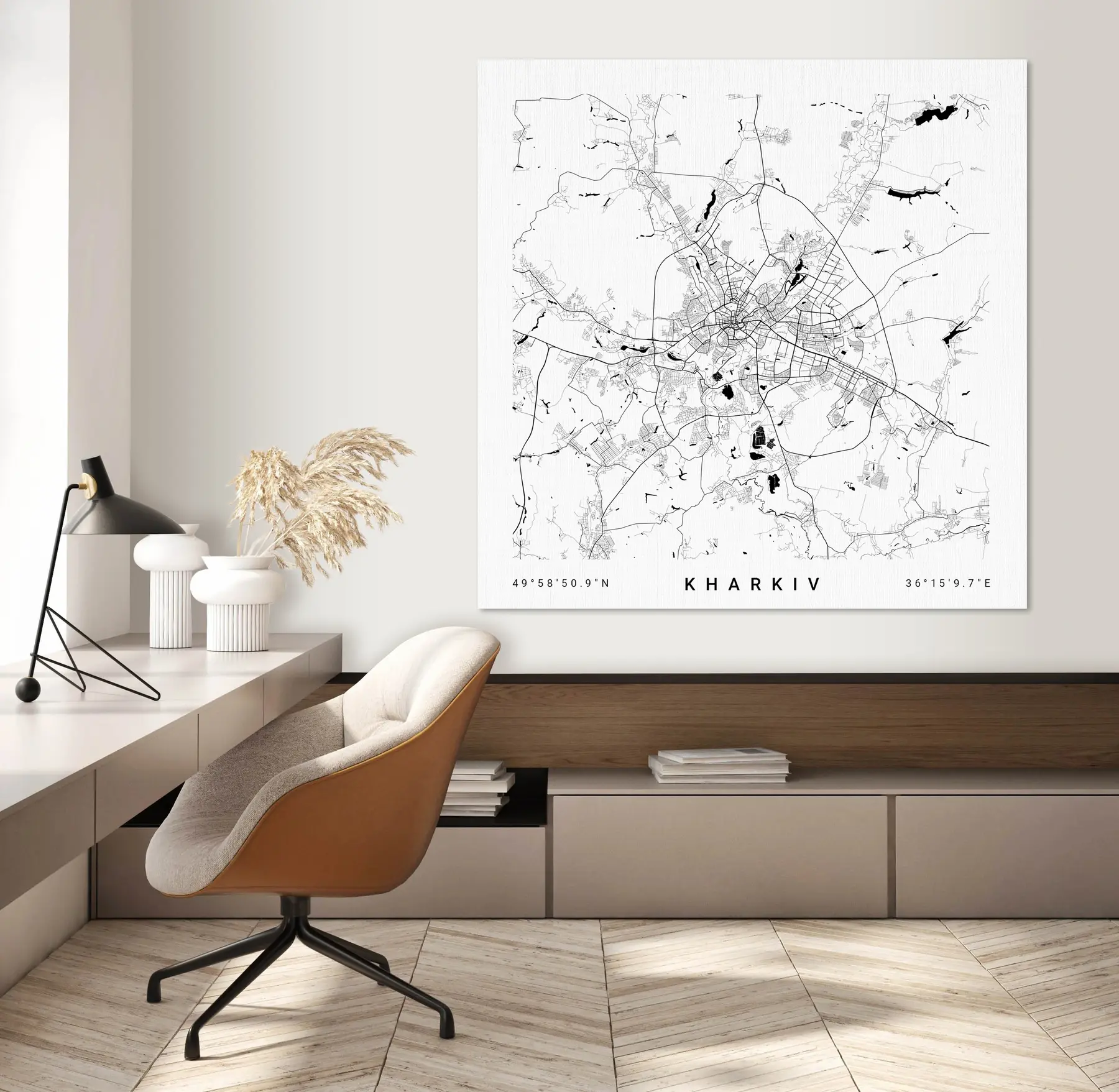 murales de pared Mapa, fuente y arte s31429v1