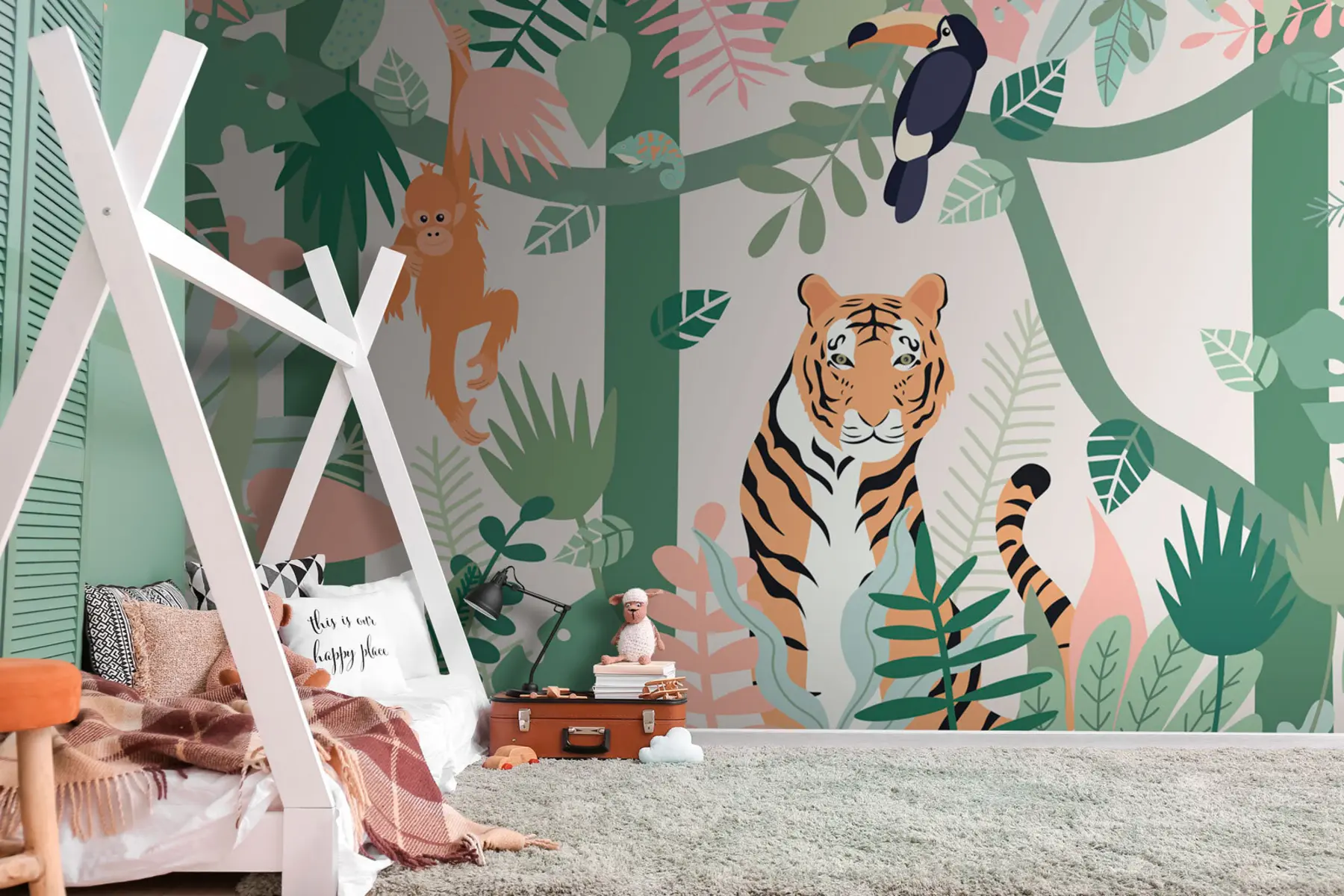 murales de pared La bestia de la jungla u74495