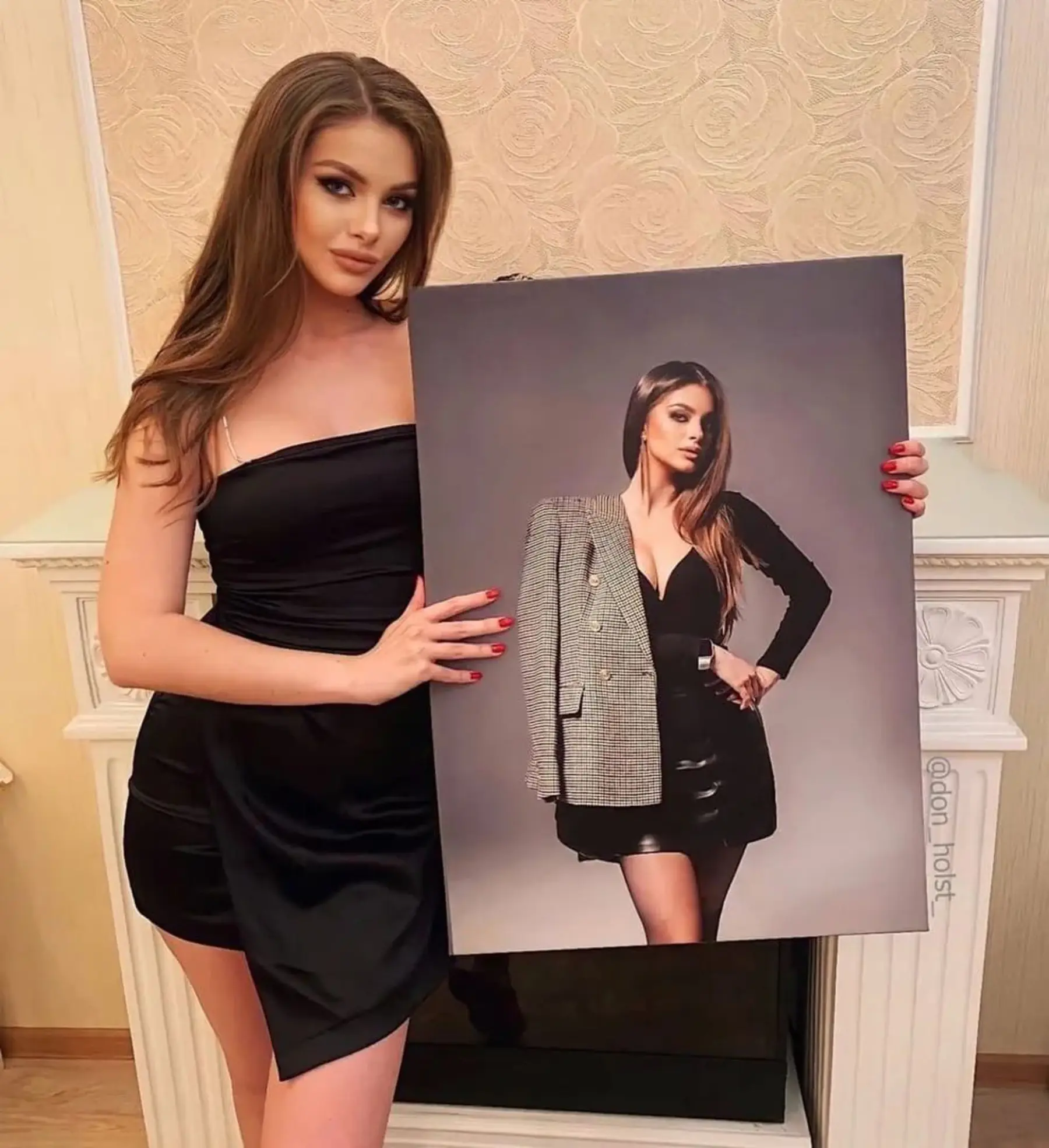 murales de pared Retrato sobre lienzo s31866