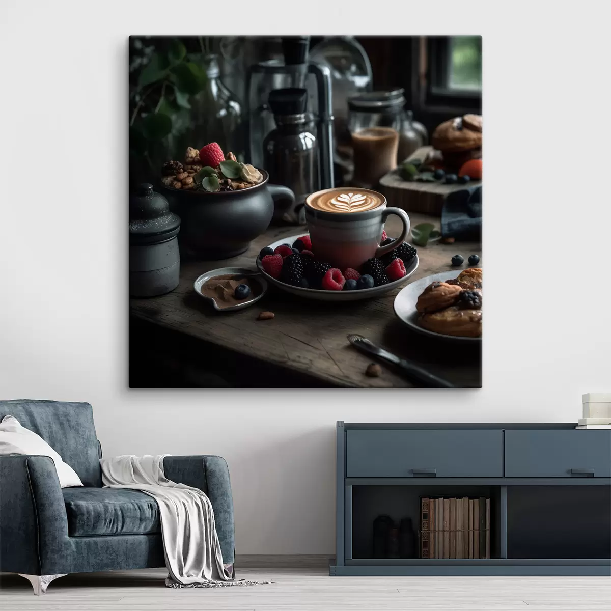 murales de pared Alimentación, vajilla y cubertería s32154