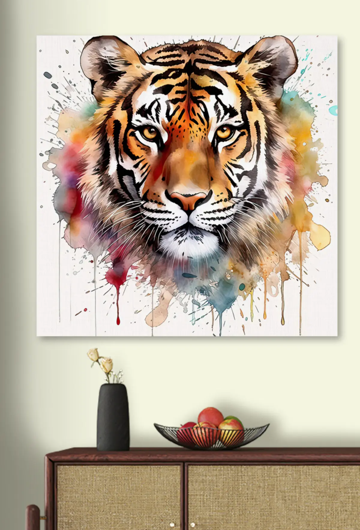 murales de pared Tigre siberiano, tigre de bengala y blanco s32335