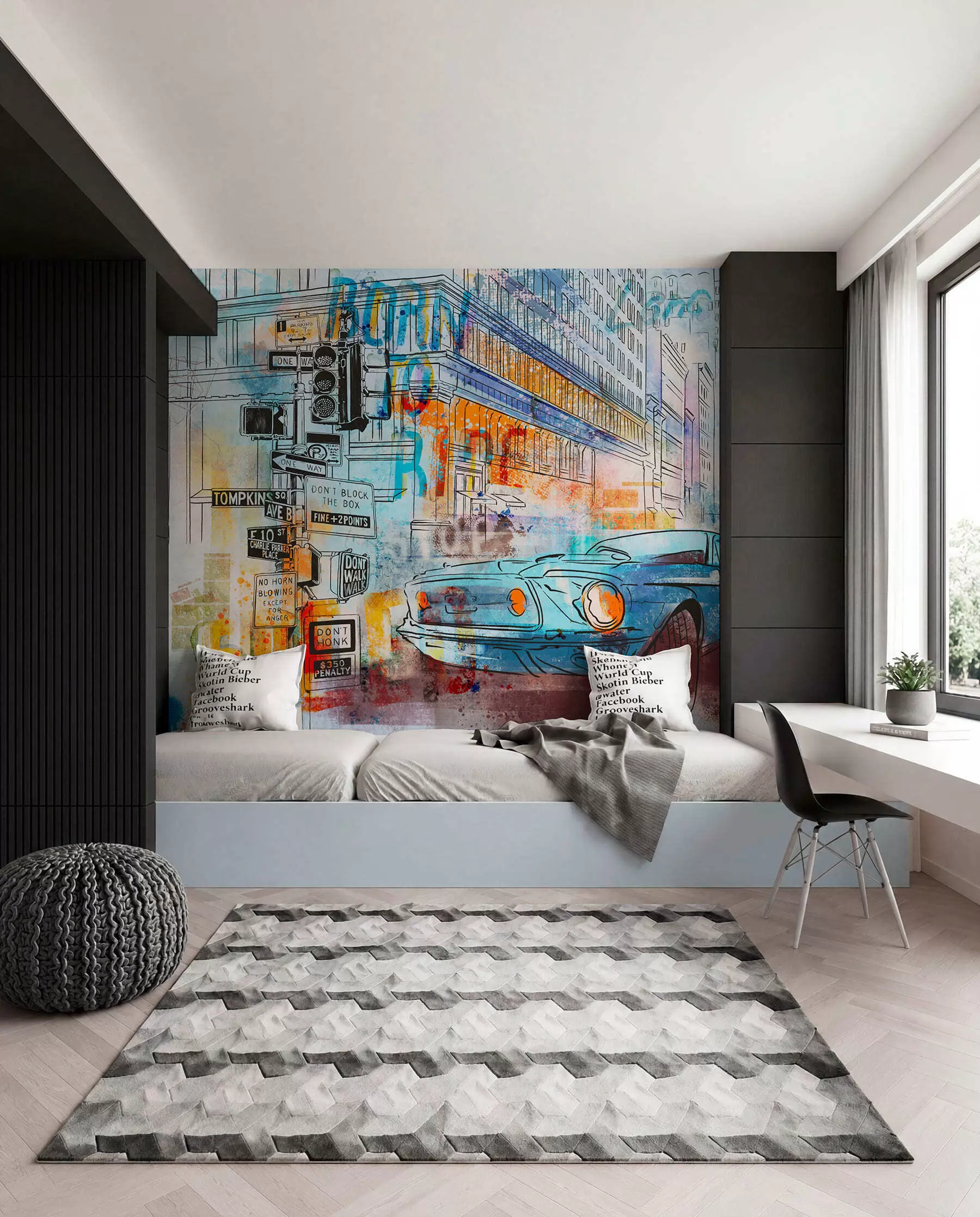 murales de pared máquina de grafiti u75814